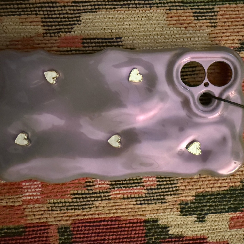 Princess Polly Lavender Heart Phone Case 16 plus
